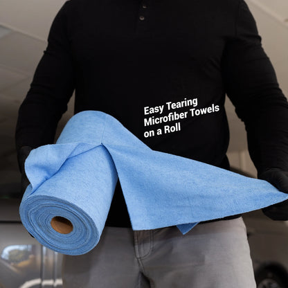 Tear N Clean Reusable Easy-Tear Microfiber Towels, 100 Pack., 12In. X 12In.
